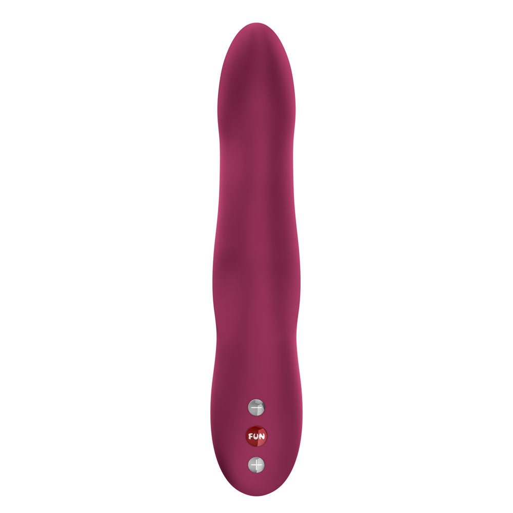 Fun Factory Stronic Wave Wine Red USB C Rechargeable Vibrator - VIBRATORS - PREMIUM