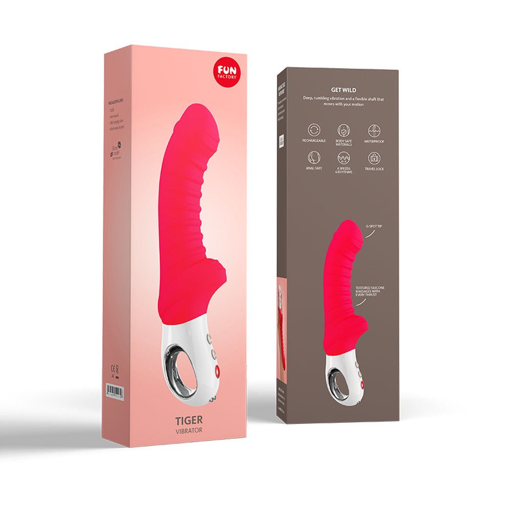 Fun Factory TIGER india red - Rechargeable Vibrator - VIBRATORS - PREMIUM