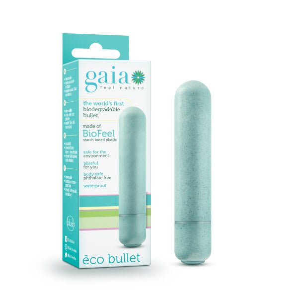 Gaia Eco Bullet - Aqua Blue 8.9 cm (3.5'') Bullet - BULLETS & EGGS