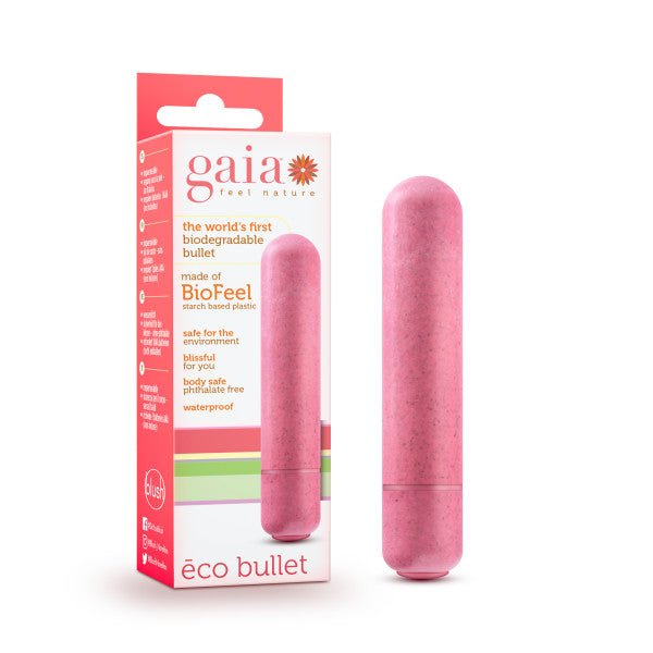 Gaia Eco Bullet - Coral Pink 8.9 cm (3.5'') Bullet - BULLETS & EGGS