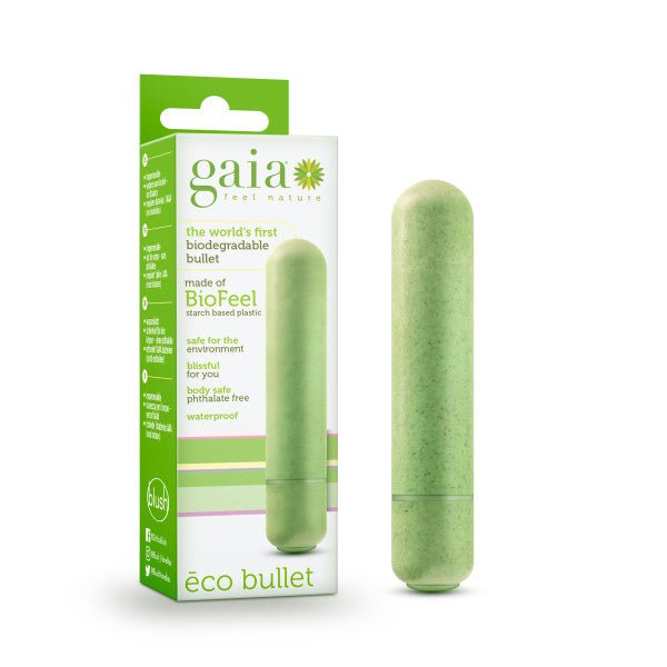 Gaia Eco Bullet - Green 8.9 cm (3.5'') Bullet - BULLETS & EGGS