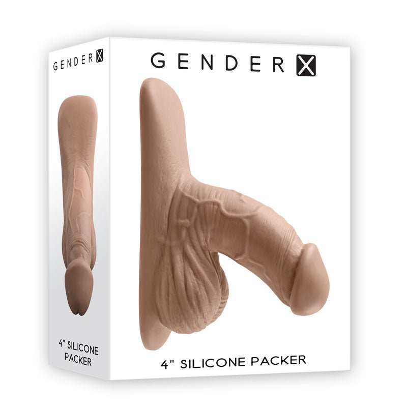 Gender X 4'' SILICONE PACKER MEDIUM - Tan 10 cm Packer - GENDER EXPRESSION