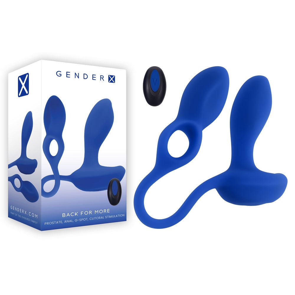 Gender X Back For More Dual Stimulator – Wireless Remote Sex Toy - ANAL TOYS
