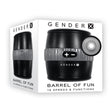 Gender X BARREL OF FUN - Black USB Rechargeable Stroker - MASTURBATORS