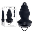 Gender X ECHO - Black 15.3 cm USB Rechargeable Butt Plug - ANAL TOYS