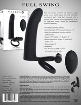 Gender X FULL SWING - Vibrating Cock Ring with Double Penetrator - COCK RINGS