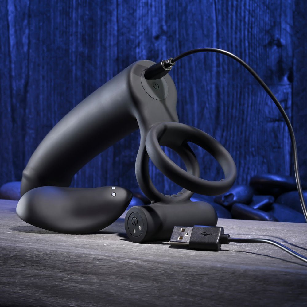 Gender X FULL SWING - Vibrating Cock Ring with Double Penetrator - COCK RINGS