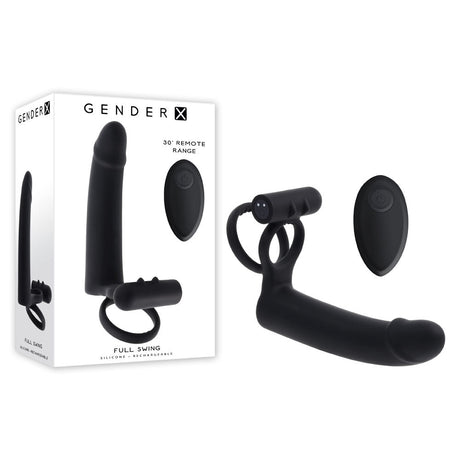 Gender X FULL SWING - Vibrating Cock Ring with Double Penetrator - Naughty by Nature Adult Store