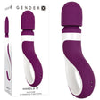 Gender X HANDLE IT - Purple/White USB Rechargeable Massager Wand - VIBRATORS