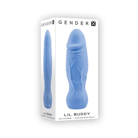Gender X LIL BUDDY - Light Blue 10.1 cm USB Rechargeable Mini Vibrator - BULLETS & EGGS