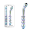 Gender X LUSTROUS GALAXY WAND - Blue/Violet Glass 18.5 cm Double Ended Massager - GLASS TOYS