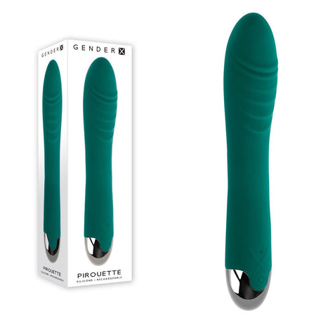 Gender X PIROUETTE - Green 20.6 cm USB Rechargeable Vibrator - VIBRATORS