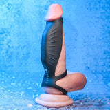 Gender X ROCKETEER - Black USB Rechargeable Vibrating Penis Sleeve - SLEEVES