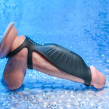 Gender X ROCKETEER - Black USB Rechargeable Vibrating Penis Sleeve - SLEEVES