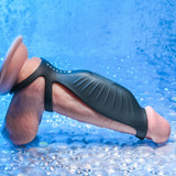 Gender X ROCKETEER - Black USB Rechargeable Vibrating Penis Sleeve - SLEEVES