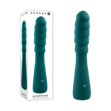 Gender X SCORPION - Green 21.2 cm USB Rechargeable Vibrator - VIBRATORS