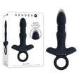 Gender X SLAYER - Black 20 cm USB Rechargeable Thrusting Vibrating Butt Plug - Anal Toys