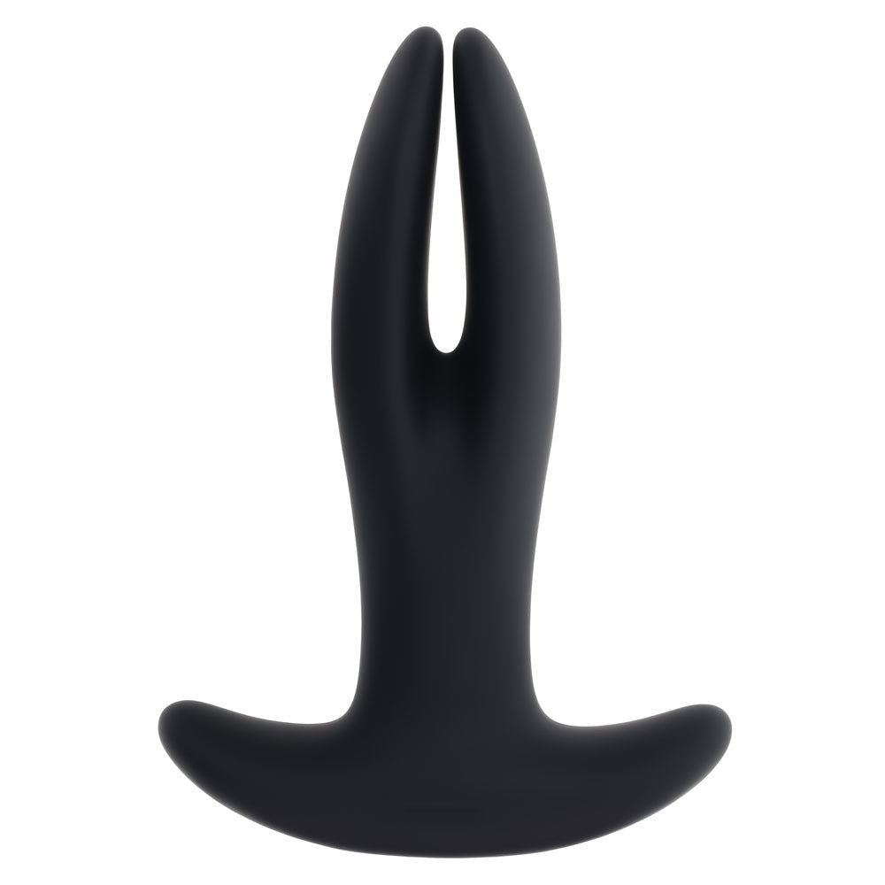 Gender X Spread The Love Black Stretching Anal Plug With Remote - ANAL TOYS