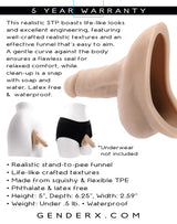 Gender X STAND TO PEE - Light - Flesh Realistic Stand - To - Pee Funnel - Naughty by Nature Adult Store