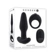 Gender X TEAMWORK - Black USB Rechargeable Rimming Butt Plug & Vibrating Cock Ring - KITS
