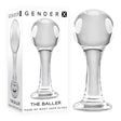 Gender X THE BALLER - Clear Glass 11 cm Anal Plug - Anal Toys