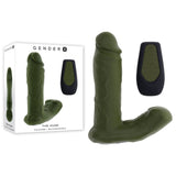 Gender X THE HUNK - Green 15.2 cm USB Rechargeable Thrusting Vibrator with Remote - VIBRATORS