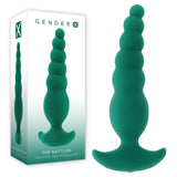 Gender X The Rattler Green Vibrating Anal Plug – 17 cm Silicone Toy - ANAL TOYS