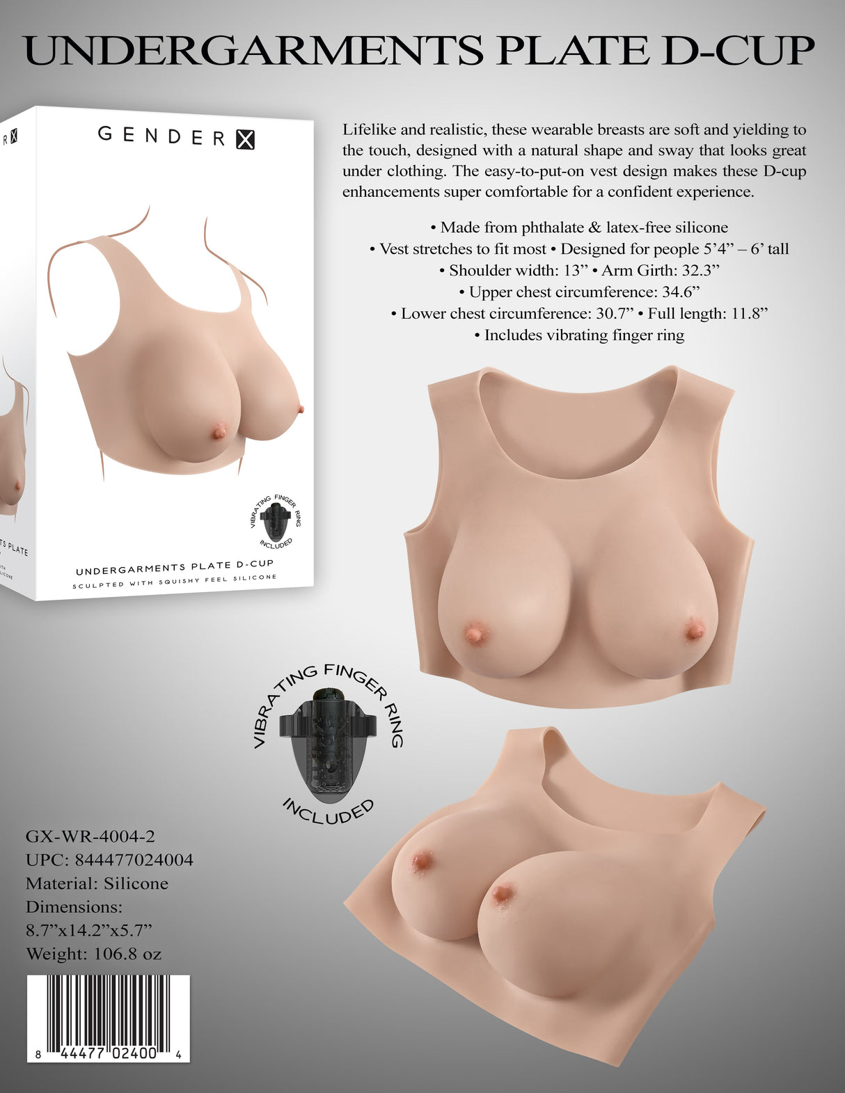 Gender X UNDERGARMENTS - PLATE D - CUP - Light - GENDER EXPRESSION