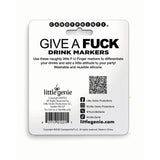 Give A Fuck Drink Markers - Novelty Drink Markers - Set of 6 - NOVELTIES