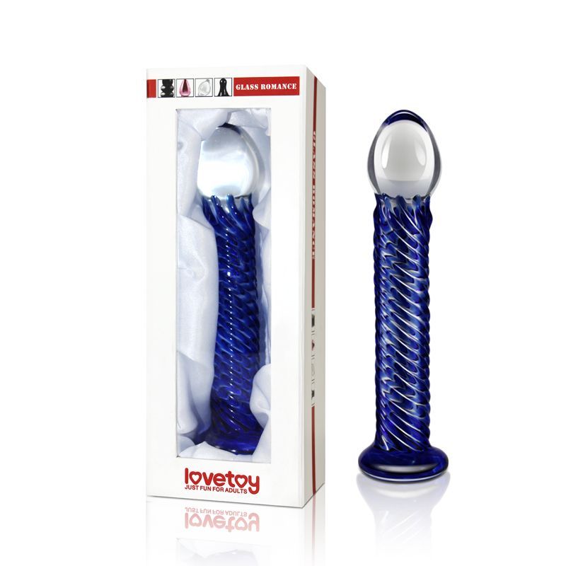 Glass Romance 7 Blue 7.5in - Adult Toys