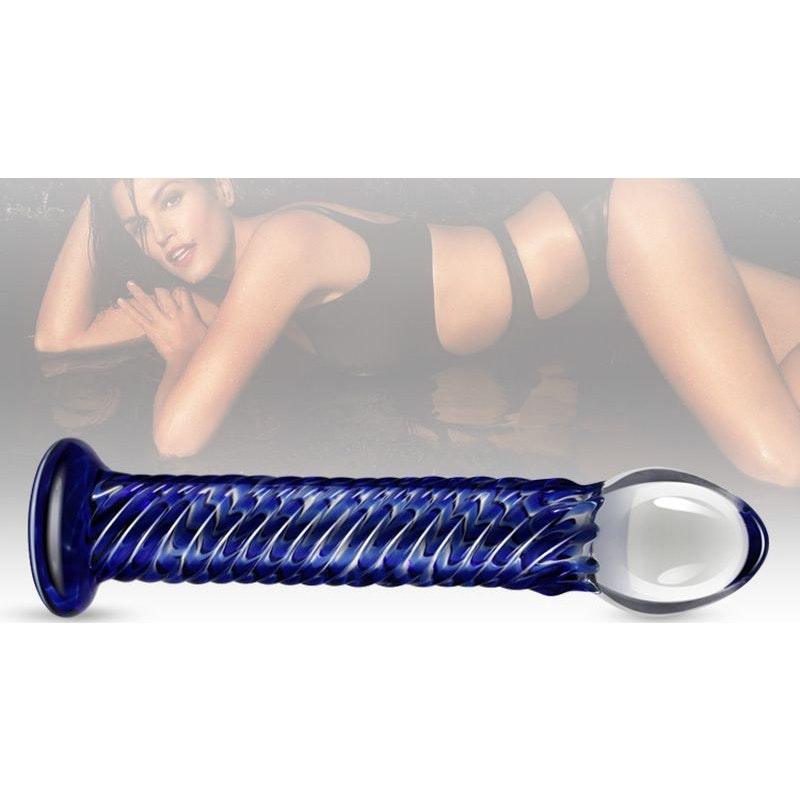 Glass Romance 7 Blue 7.5in - Adult Toys