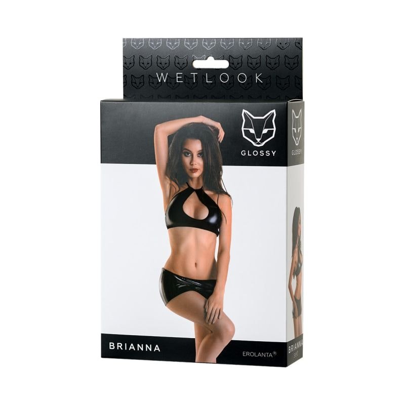 Glossy Wetlook Set Brianna - Lingerie