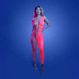 Glow Hyperdrive Bodystocking One Size Glow In The Dark Pink - LINGERIE & BODY WEAR