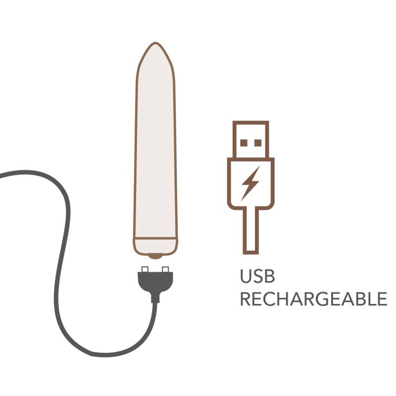 Golden Rose Rechargeable Bullet - Naughty by Nature Adult Store