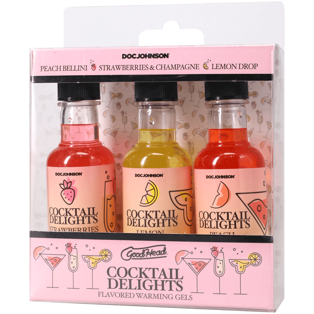 GoodHead Cocktail Delights - Flavoured Warming Oral Sex Gels - Set of 3 - Naughty by Nature Adult Store