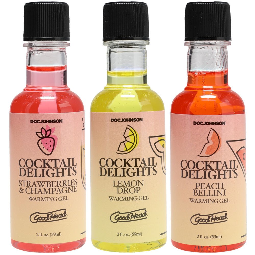 GoodHead Cocktail Delights - Flavoured Warming Oral Sex Gels - Set of 3 - Naughty by Nature Adult Store