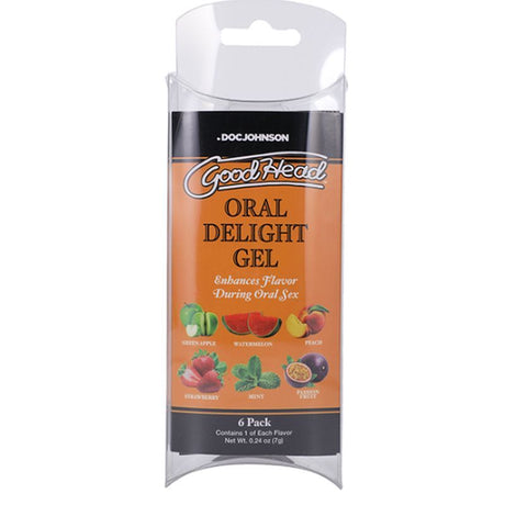 GoodHead Oral Delight Gel 6 Pc Fruity - Lotions & Potions