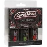 GoodHead Tingle Drops Strawberry, Apple and Watermelon 3 Pc - Naughty by Nature Adult Store