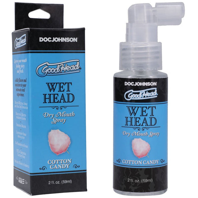 GoodHead Wet Head Dry Mouth Spray Cotton Candy Flavoured 59 Milliliter Bottle - LOTIONS & LUBES