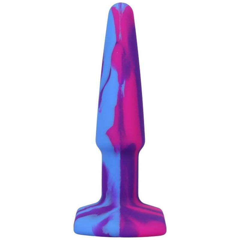 Groovy Silicone Anal Plug 4in Berry - Adult Toys