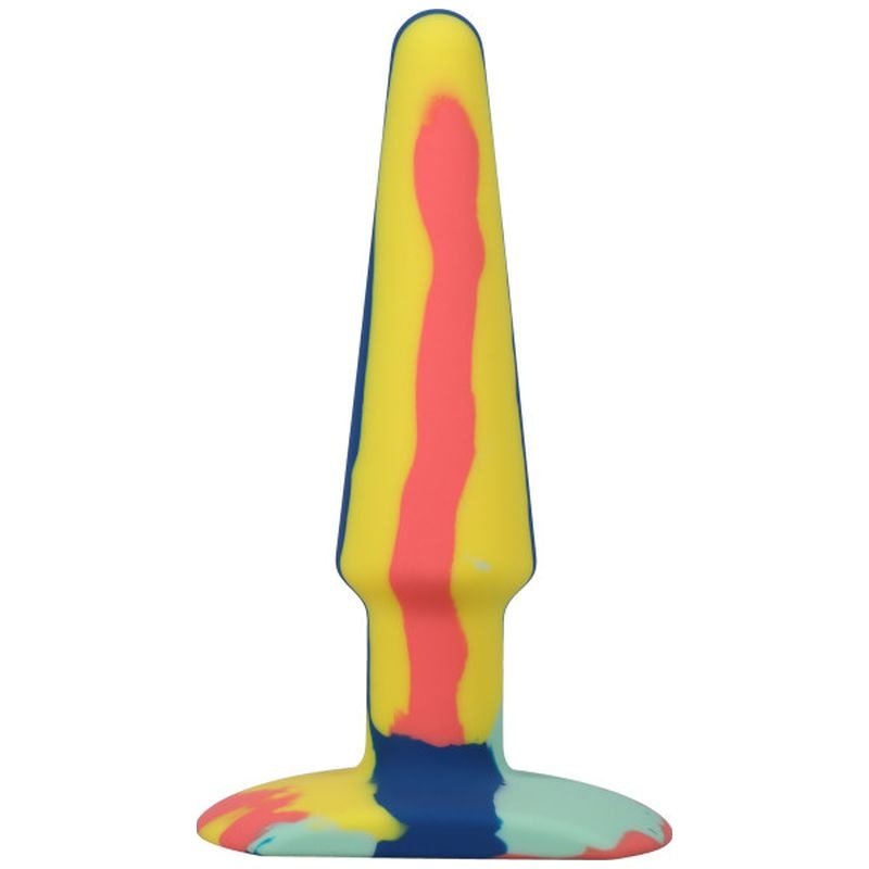 Groovy Silicone Anal Plug 5in Sunrise - Adult Toys