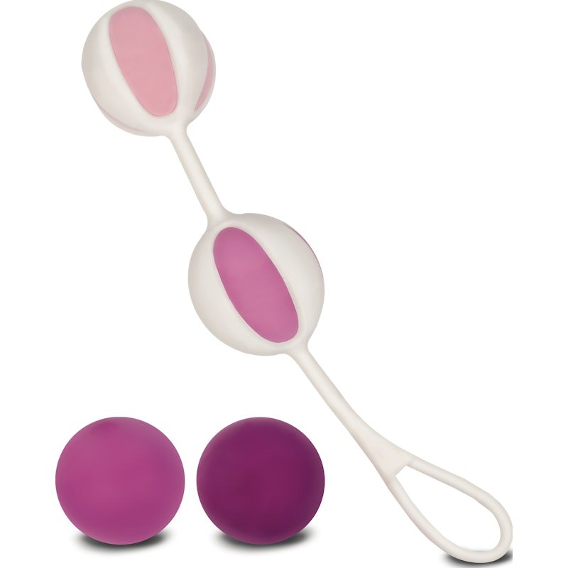 Gvibe Geisha Balls 2 | 5 - Stage Kegel Training Set - Pink Silicone - Adult Toys