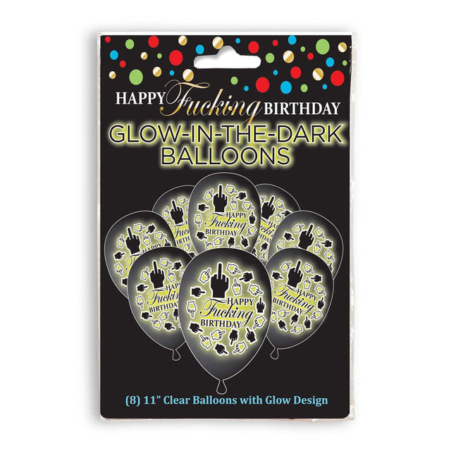 Happy Fucking Birthday Glow In The Dark Balloons - Novelties