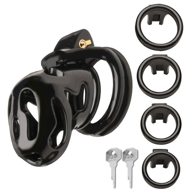 Hard Stop Double Ring Chastity Cage - Adult Toys - Naughty by Nature Adult Store