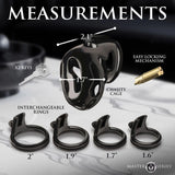 Hard Stop Double Ring Chastity Cage - Adult Toys - Naughty by Nature Adult Store