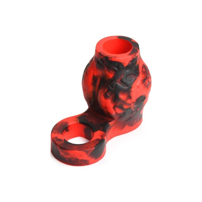 Hell Hound Silicone Penis Sleeve and Ball Stretcher - Adult Toys