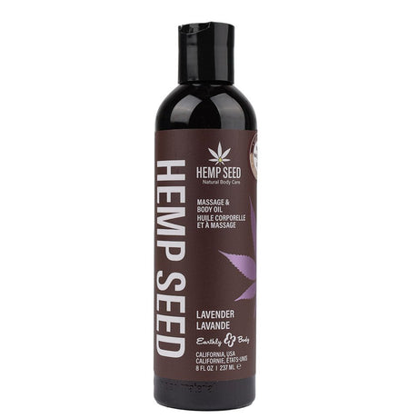 Hemp Seed Massage & Body Oil - Lavender Scented - LOTIONS & LUBES