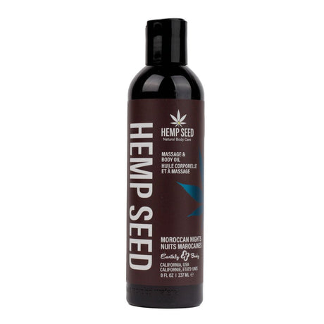 Hemp Seed Massage & Body Oil - Moroccan Nights (Earthy & Spicy - Sensual) - Naughty by Nature Adult Store