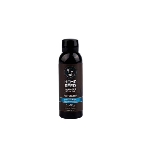 Hemp Seed Massage & Body Oil - Moroccan Nights (Earthy & Spicy - Sensual) - Naughty by Nature Adult Store