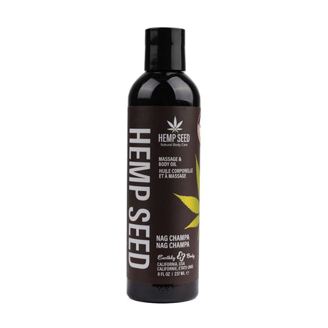 Hemp Seed Massage & Body Oil - Nag Champa (East Indian Incense) - Naughty by Nature Adult Store